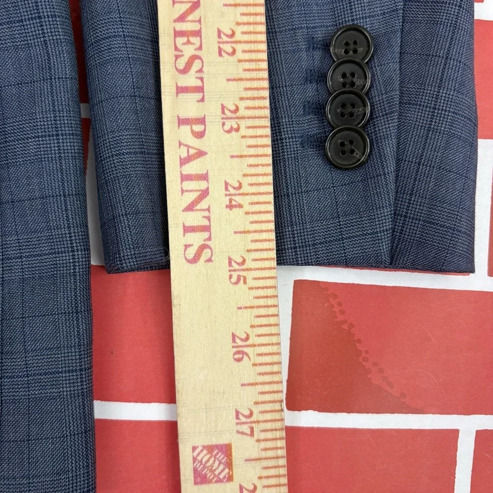 Banana Republic Suit Mens 38R 32x30 Wool Guabello Fabric Standard Fit 2 Pc
